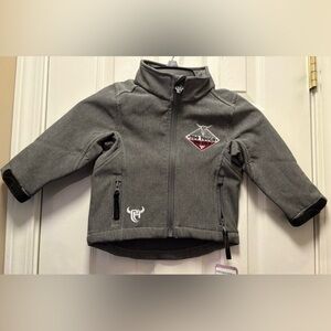 Too Tough Kids Charcoal Puffer Jacket